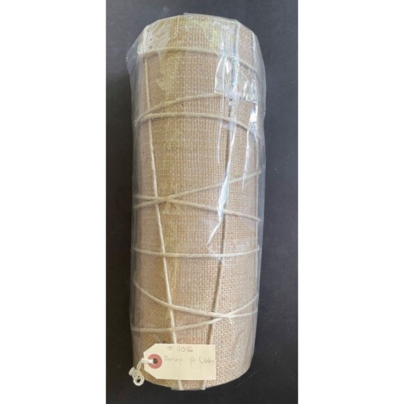 Pauline Libby Designer Sconce Natural Hemp Burlap Shade_ 14" x 5" x 5"_MSRP $375 - Picture 4 of 10